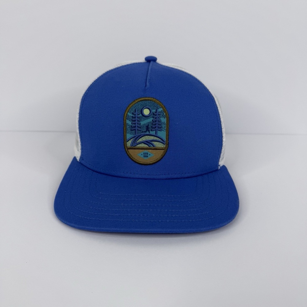 Smartwool Rolling Trail Trucker Snapback Hat Blue White